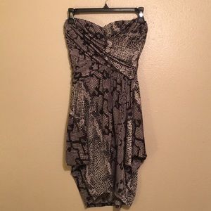 🐍 Snakeskin Sweetheart Dress